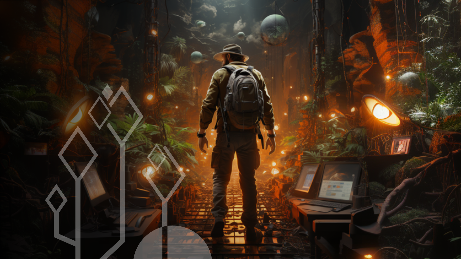 An animator exploring the software of Maya and Blender from the inside of the software.